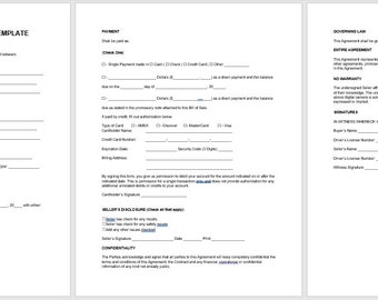 Editable Digital Camera Bill of Sale Template, Editable Bill of Sale, Bill of Sale, Digital Camera Sale, Digital Camera Sale, Bill of Sale