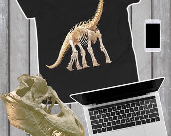 T-shirt dinosaurusskelet, shirt dinosaurusskelet prehistorisch fossil T-shirt, T-shirt dinosaurus fossiele, paleontoloog cadeau T-shirt, shirt fossiel