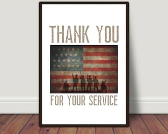 Veteran Gift, Gift For Veteran, Patriotic Gifts For Veterans, Veterans Day Gifts For Employees, Veteran's Day Thank You, Veteran Printable