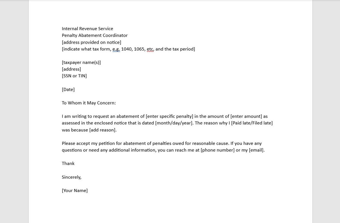 Penalty Abatement Request Letter Penalty Abatement Request Letter penalty-abatement-request-letter-penalty-abatement-request-letter