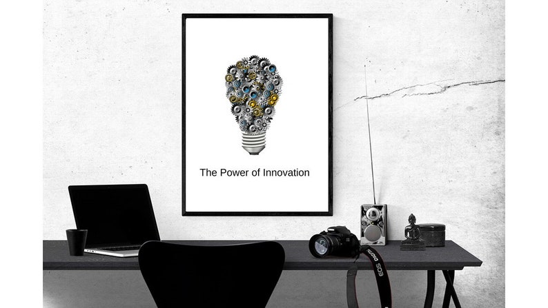 ENTREPRENEUR Wall Art Power of Innovation Quote Innovation - Etsy