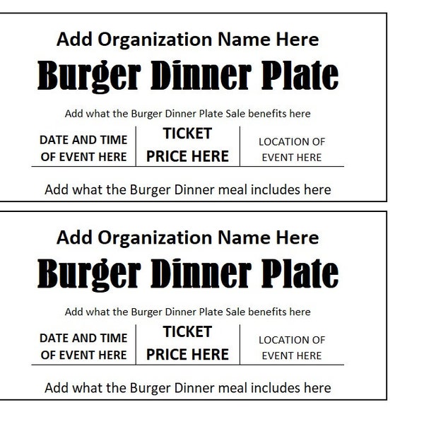 Plate Sale Ticket Template Etsy plate-sale-ticket-template-etsy