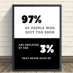 Entrepreneur Print, Hustle Poster, Motivational Wall Decor, Printable Quotes, Work Motivation, Inspirational Quotes, Hustle Wall Art