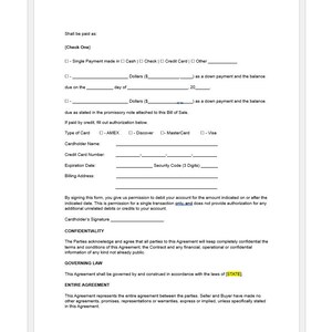 Editable Boat Trailer Bill of Sale Template, Editable Bill of Sale, Bill of Sale, Boat Trailer Sale, Boat Trailer Bill of Sale Template