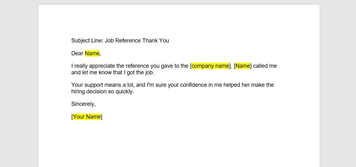 Reference Thank You Letter Template Employee Reference Letter reference-thank-you-letter-template-employee-reference-letter