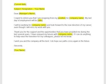 Resignation Notice - Etsy UK Resignation Notice - Etsy UK