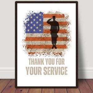 Veteran Gift, Gift For Veteran, Patriotic Gifts For Veterans, Veterans Day Gifts For Employees, Veteran&#39;s Day Thank You, Veteran Printable