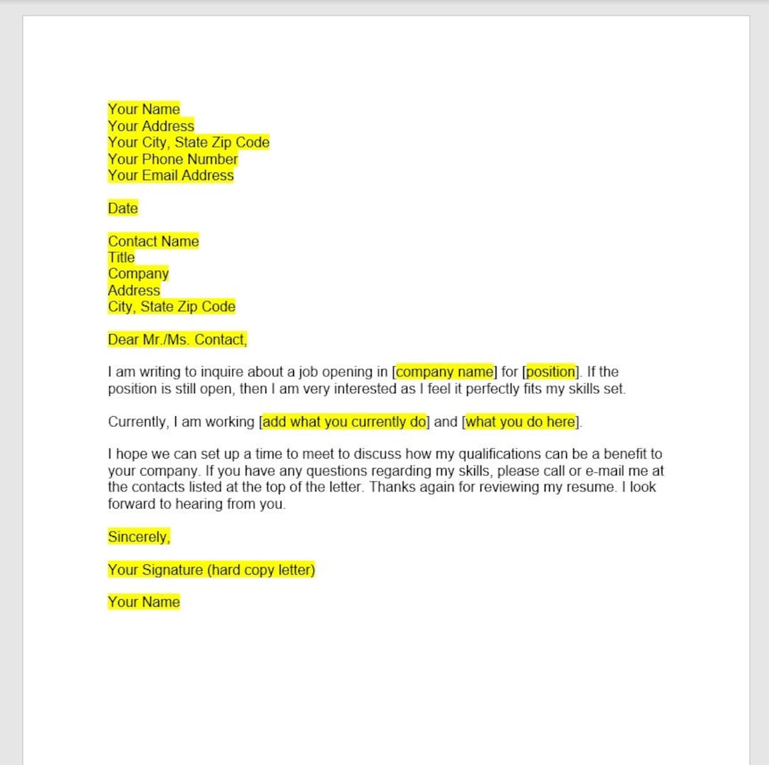 job-inquiry-letter-template-job-inquiry-letter-job-inquiry-etsy