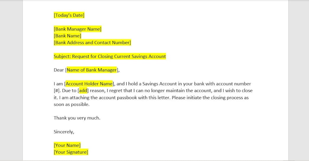 10 Closure Account Letter NaodSunnie 10-closure-account-letter-naodsunnie