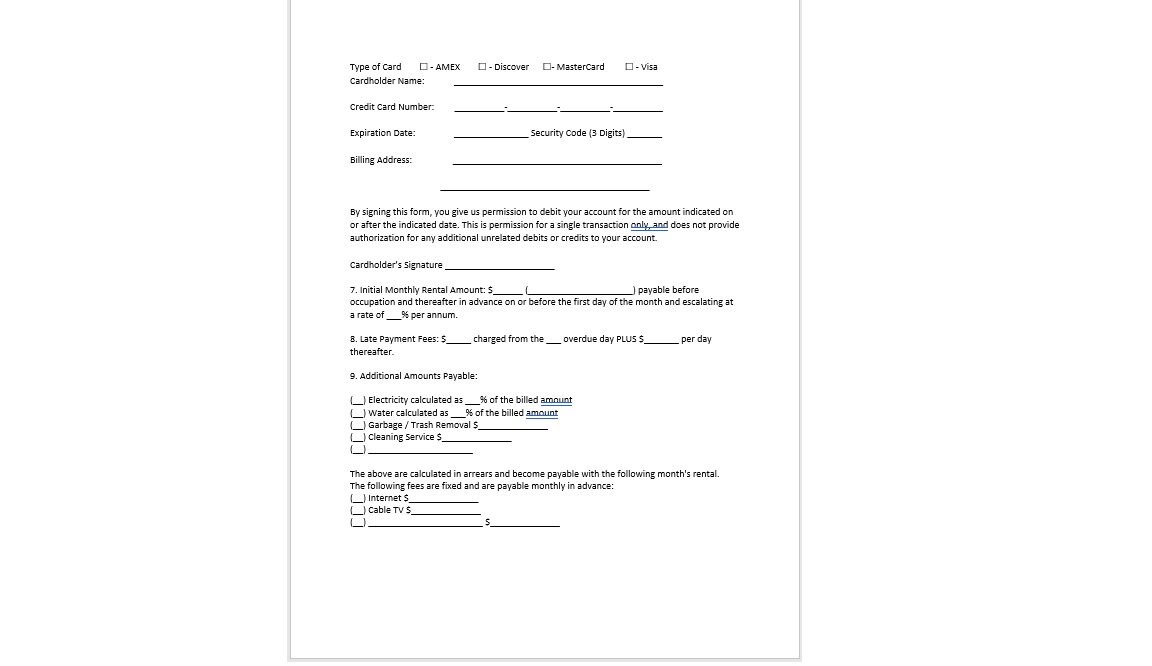Editable Couch Rental Agreement Template, Couch Rental Agreement Letter