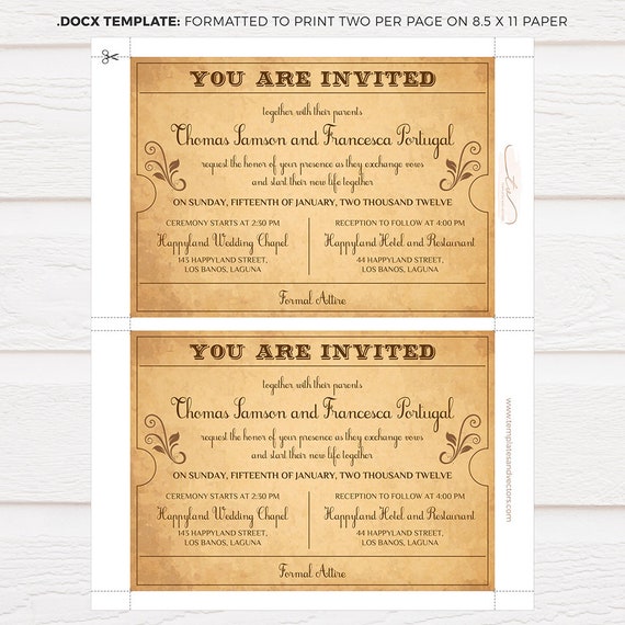 vintage train ticket wedding invitation template printable wedding invitations diy wedding invitation ticket tvw153 docx ms word template ticket wedding invitation template