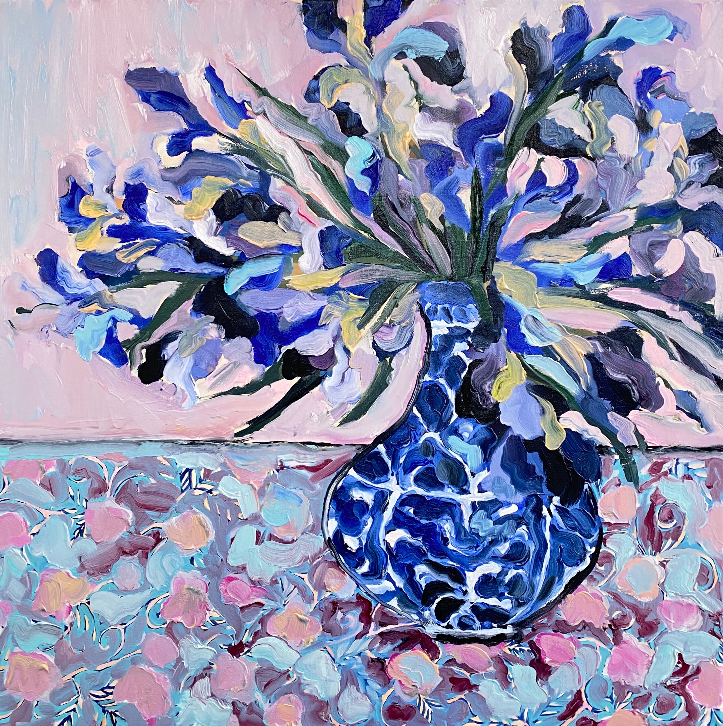 Irises Original oil painting on canvas Fauvism Matisse Etsy