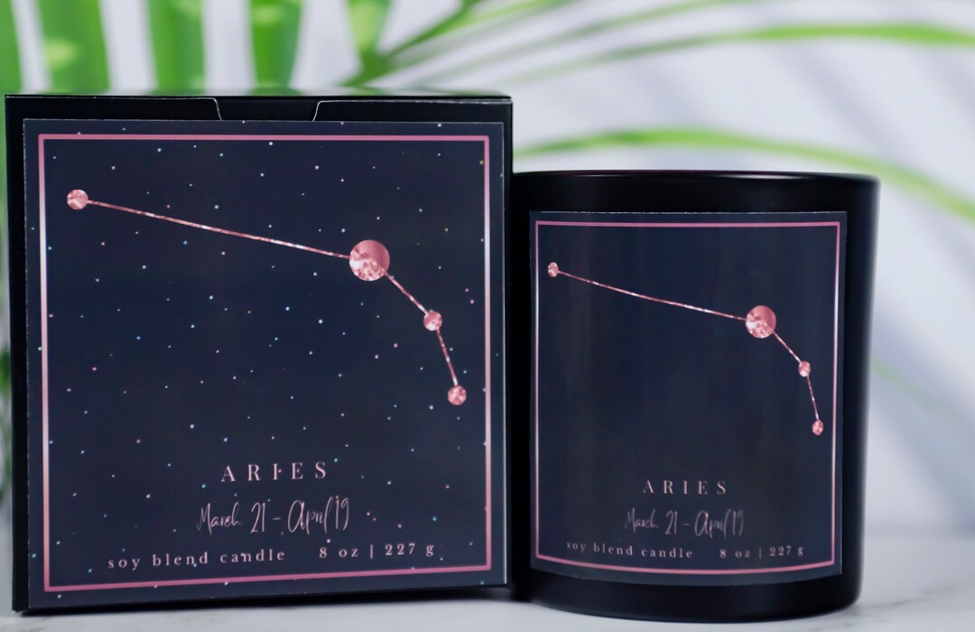 Zodiac Candle Collection Astrology Unique Gift Idea Zodiac Signs Home