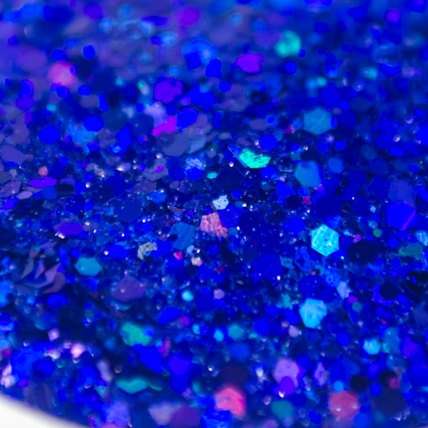 DEEP BLUE SEA- Holographic Chunky Mix Glitter | Craft Supplies | Tumbler Supplies