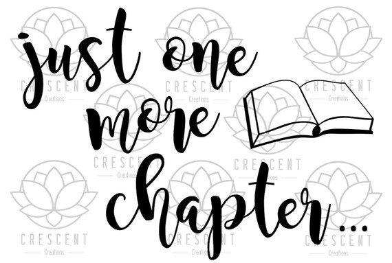 Just One More Chapter PNG Clipart - Etsy