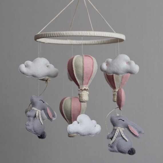 wool baby mobile