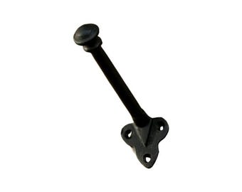 Black Cast Iron Coat Hook – Rustic Victorian Wall Mount