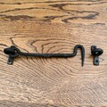 Door latch Hooks cabin hooks black Iron, Rustic,Antique style,Traditional, ( Cabin Hook 6" )