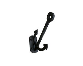 Black Cast Iron Anchor Coat Hook, Seaside Decor