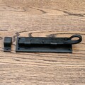 6" Black Vintage Door bolt slide bolts old antique hand forged ( Type-Bolt 6"Rat Tail Strairght )