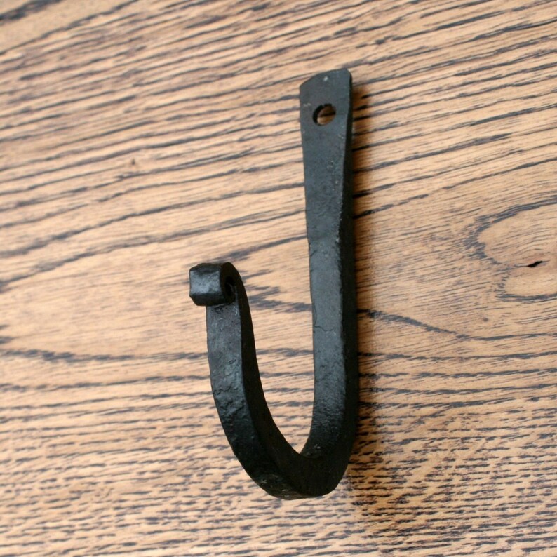 Vintage Tea Towel Hook Cup Hooks Hand Black Small Etsy UK