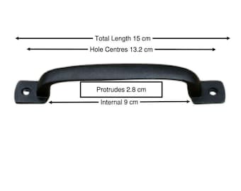 Cast Iron Bow Drawer Pull - Rustic Farmhouse Cabinet Handle 6"