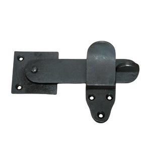 Cupboard latch 5 Inch Privacy latch door latch door catch black Cast iron