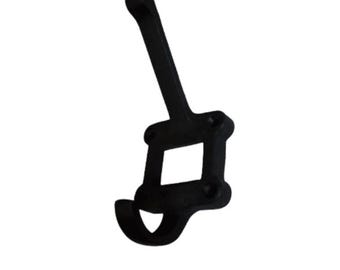 Cast Iron Coat Hook: Black Traditional Portrait Design Your Own Peg