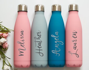 personalized water bottle etsy