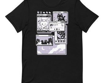 【CPGN STUDIO】24SS★ DTP SWEET CAT Short Sleeve Tee Cute OS Unisex T-shirt - Etsy