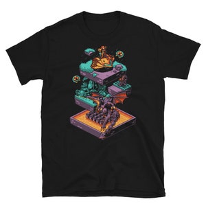 8-BIT Isometric Level Unisex T-Shirt