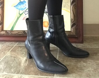 franco sarto classic leather booties
