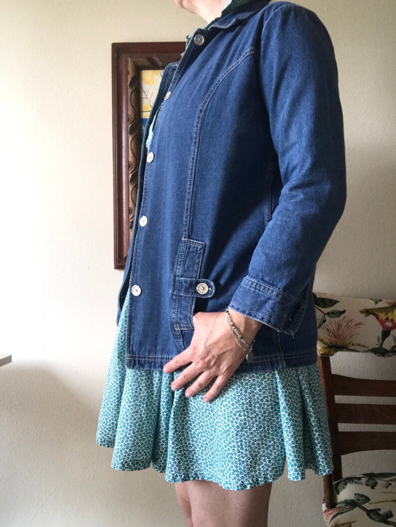90s Denim Utility Jacket