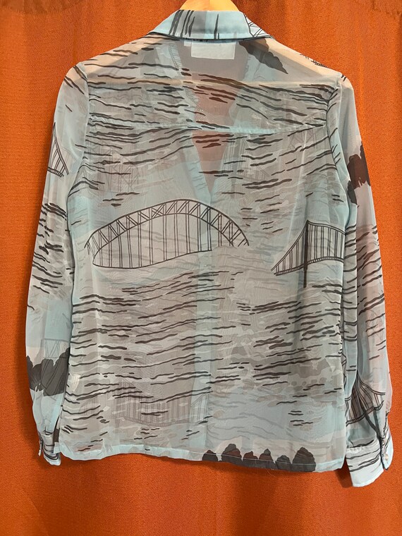 Shear Blouse w Bridges - image 3