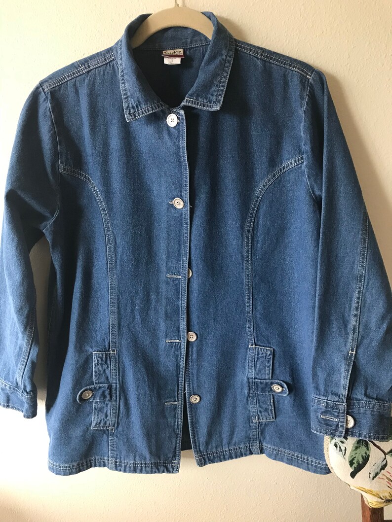 90s Denim Utility Jacket