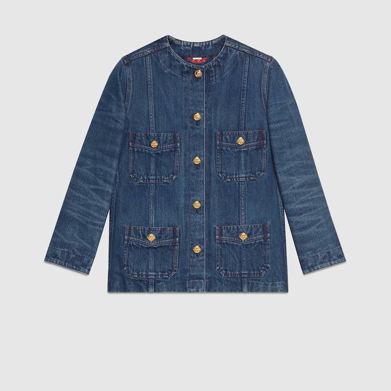 90s Denim Utility Jacket