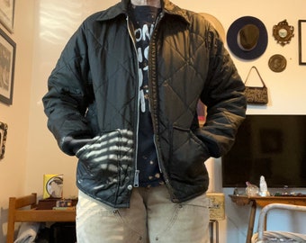 Vintage Weathercaster Quilted Jacket - Men's Medium - Made in USA