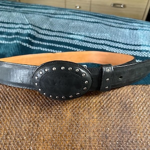 Men’s 38 inch Mexican Belt, Leather Studded Belt