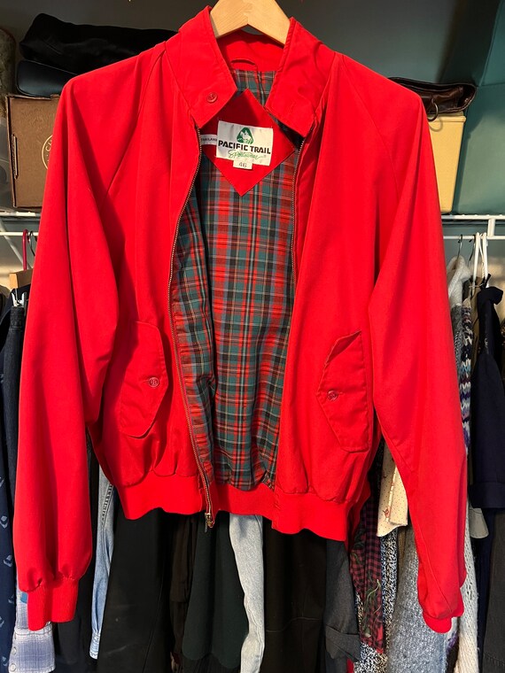 Red old man jacket