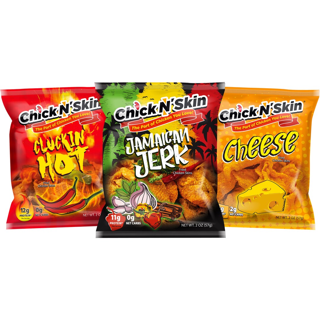 Fried Chicken Skins New Variety Pack 6 Count Low Carb Etsy