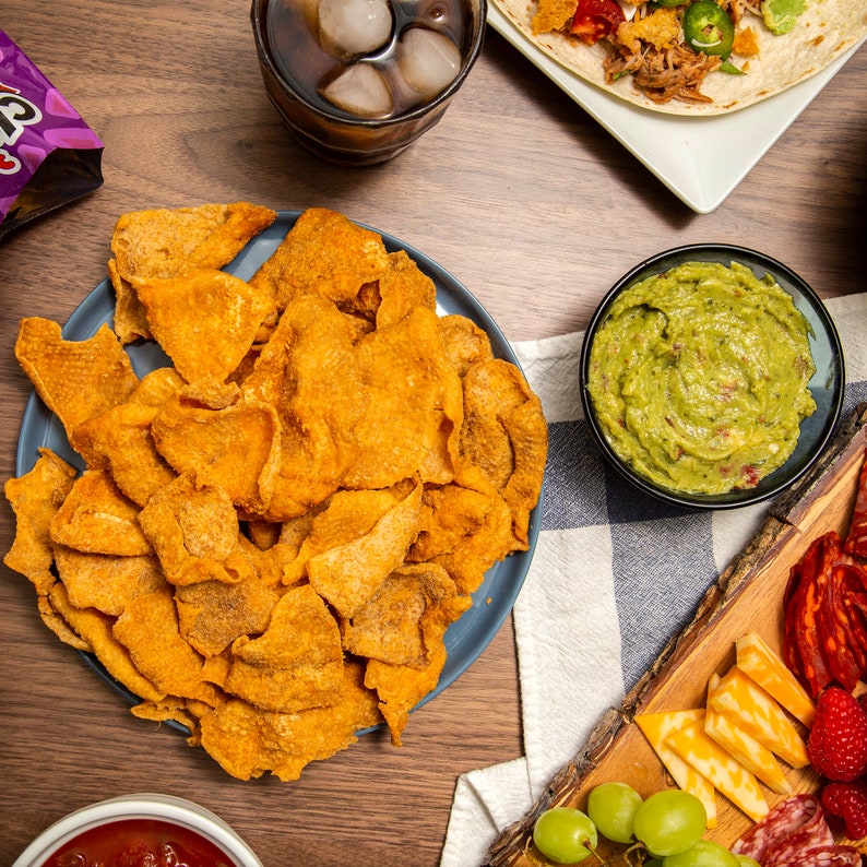 Fried Chicken Skins Salt & Vinegar Keto Low Carb High Etsy