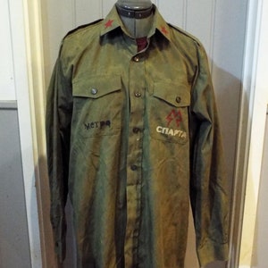 Metro 2033 Inspired - Mud Washed Vintage British Army Shirt - Medium to Large (UK) - VII