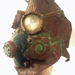 Wasteland Raider Scavenger Shaman Mask - Leather.