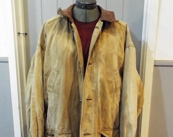 Distressed Vintage Mud Wash Dirt Dye Timberland Jacket - L 44" Chest