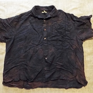Vintage Distressed Stained Hawaiian Shirt - L - A065