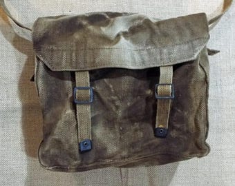 Distressed Post Apocalyptic Vintage Military Haversack Bag
