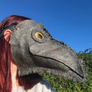 Plague Doctor Mask - Hessian - Hand Stitched - Dystopian