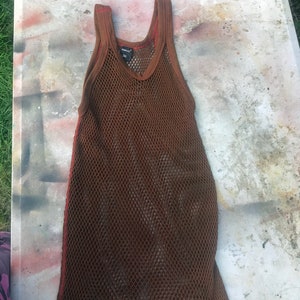 Post Apocalyptic String Vest - RED - 3XL  XXXL
