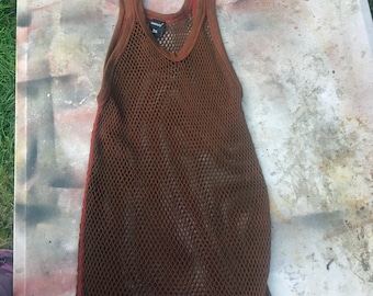 Post Apocalyptic String Vest - RED - 3XL  XXXL