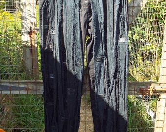 34W War Boy Cyberpunk Postapoc Wasteland Trousers Pants  - 34" Waist - T4